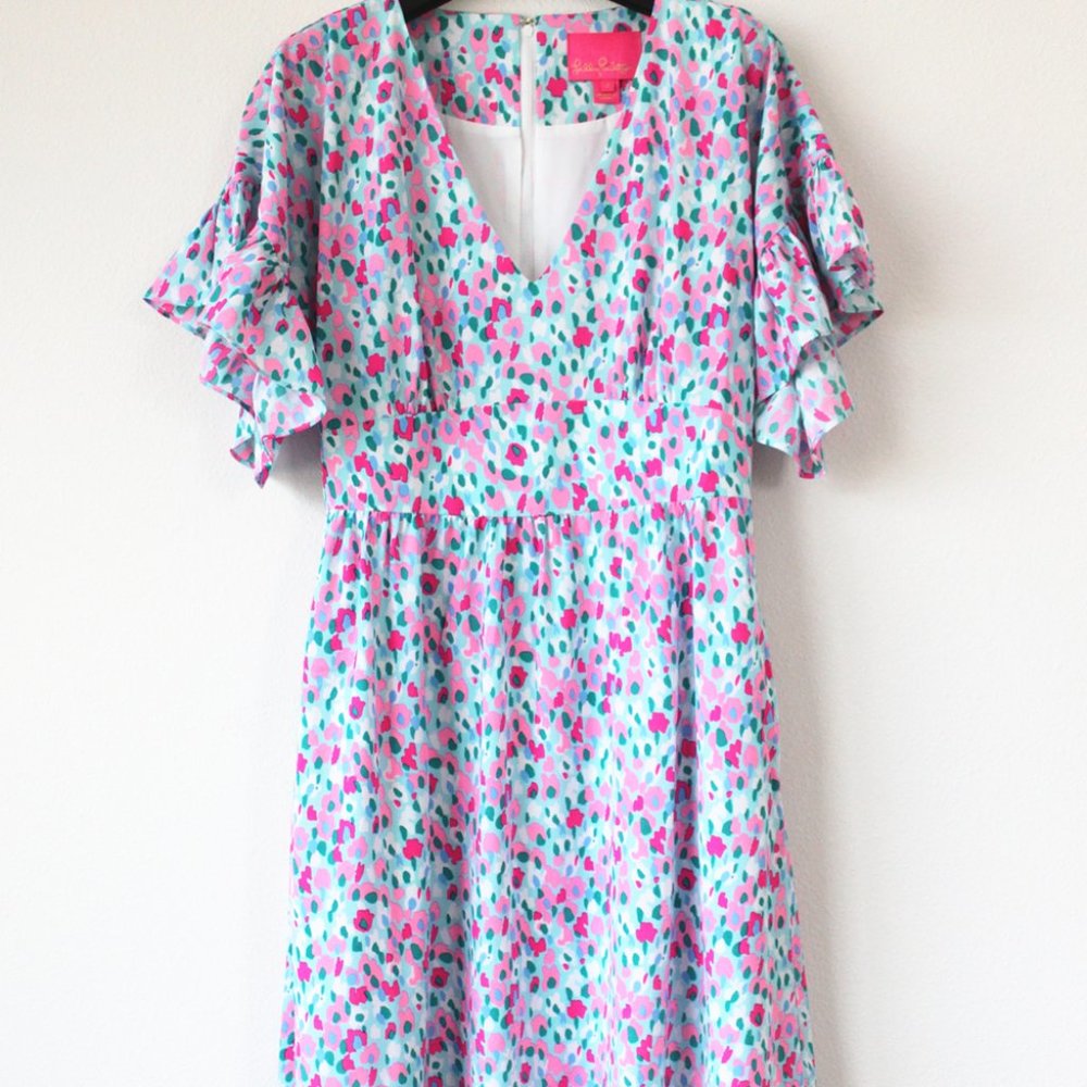 Lilly Pulitzer Blaire Stretch Dress, Hottie Dottie - Picture 6 of 9